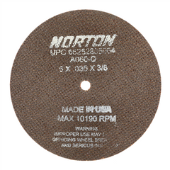 Norton 66252835064 Charger Reinforced Cut-Off Wheel 6 in Diameter