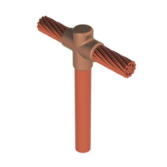 nVent ERICO GTC182L Cable to Ground Rod 3/4 Copper-bonded Rod to 3/0 Concentric