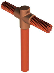 nVent ERICO GTC182L Cable to Ground Rod 3/4 Copper-bonded Rod to 3/0 Concentric