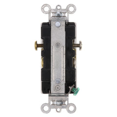 Pass & Seymour 26242-W Heavy-Duty Decorator Spec Grade Duplex Receptacle Side Wire 15A 125V