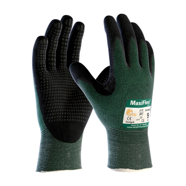 PIP 34-8443/XL Green Knit Wrist Cuff Nitrile X-Large Cut-Resistant Gloves