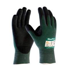 PIP 34-8443/XL Green Knit Wrist Cuff Nitrile X-Large Cut-Resistant Gloves