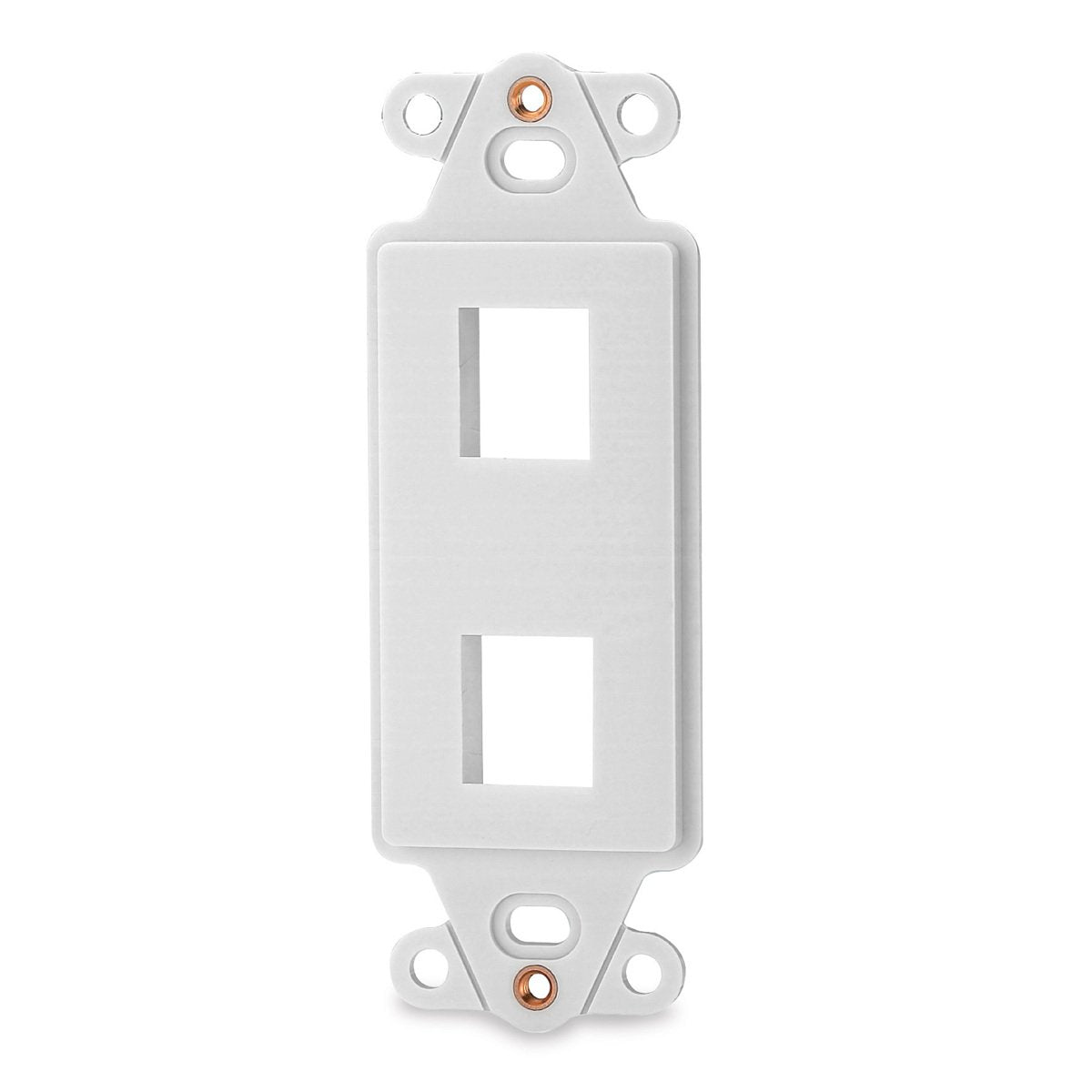 Signamax DA-2-WH 2-Port Decora Style Keystone Adapter, White