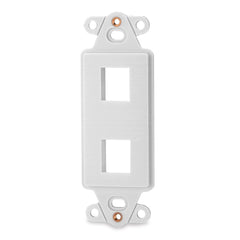 Signamax DA-2-WH 2-Port Decora Style Keystone Adapter, White