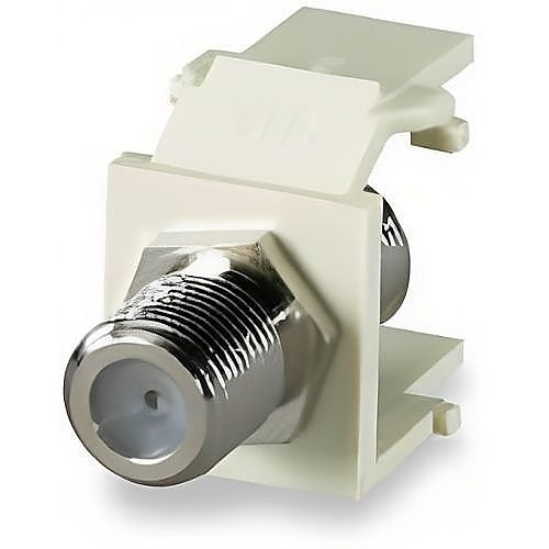 Signamax CMK-F3-WH F-Type Modular Jack, F-Type Connector Module GHz Keystone Module, White