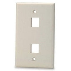 Signamax SKF-2-WH 2-Port Single-Gang Keystone Faceplate, White