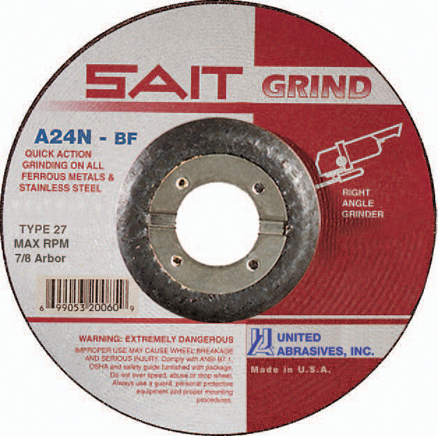 UNITED ABRASIVES SAIT 20070 GRINDING & CUT OFF WHEELS