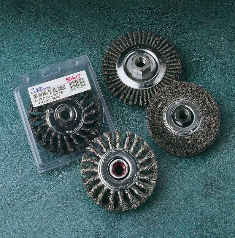 UNITED ABRASIVES SAIT 6440 WIRE WHEELS & CUP BRUSHES