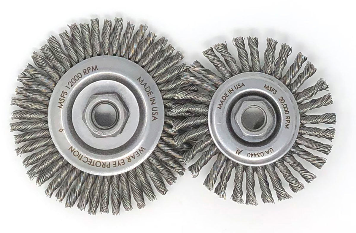 UNITED ABRASIVES SAIT 3391 WIRE WHEELS & CUP BRUSHES
