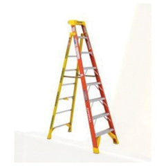 Werner L6208 8ft Type IA Fiberglass Leaning Ladder 300 lb Load Capacity