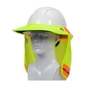 Protective Industrial Products 396801FRYEL EZ-Cool Hard Hat Visor FR Treated Elastic Back Hi Vis Yellow