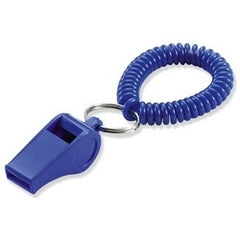 Lucky Line 42301 Wrist Coil and Whistle Plastic with 7/8 Nickel Plated Tempered Steel Split Ring