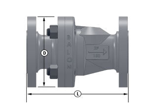 Balon 4F-C13S-RF Series C 4 Full Port R.F. ANSI 150 285# WP Steel Check Valve