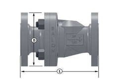 Balon 4F-C13S-RF Series C 4 Full Port R.F. ANSI 150 285# WP Steel Check Valve