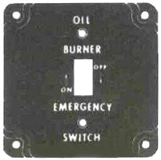 Mulberry 41006 1-Gang Steel Oil Burner Cover