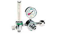 Western Enterprises M1-540-15FM M1 Series Flowmeter Regulator Oxygen 1/2 to 15 LPM 3000 psi Inlet CGA 540 Nut and Nipple