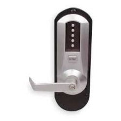 KABA E5010XS-WL-626-41 Electronic Pushbutton Lock Extra Heavy Duty Exit Trim Key-In-Lever Schlage C Keyway Cylinder