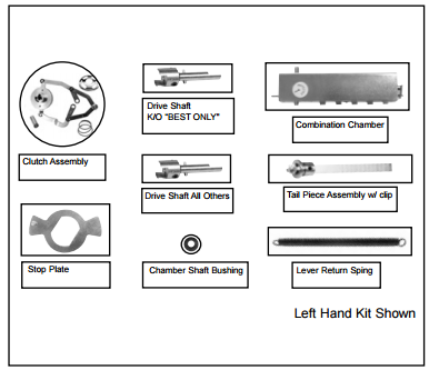 KABA 203039-000-01 LRP1000 Series Parts Kit 8 ITE