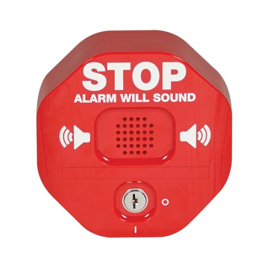 Safety Technology International STI-6400 Exit Stopper Multifunction Door Alarm, Red