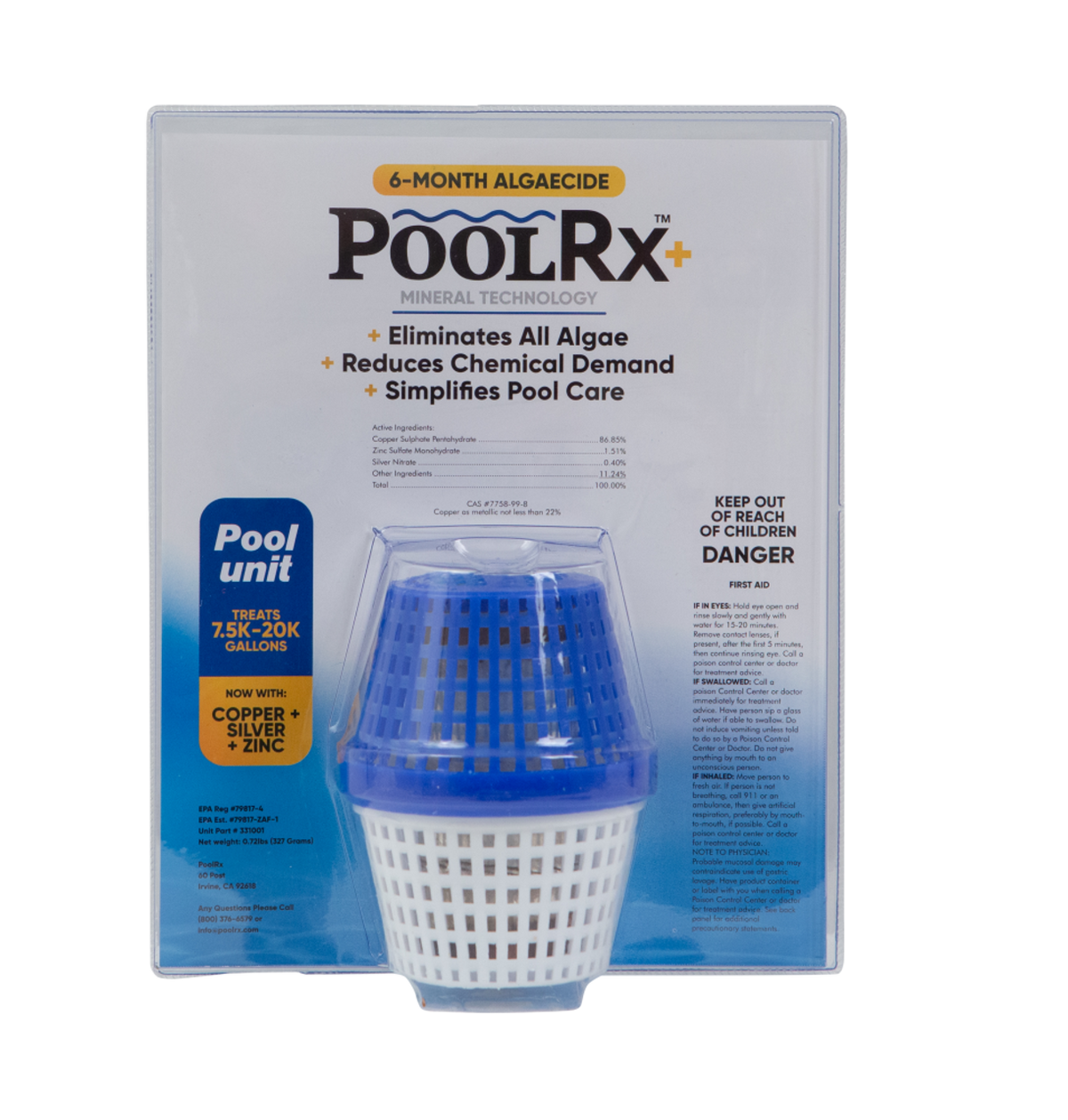 POOLRX 331001 WATER TREATMENTS