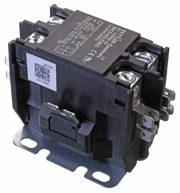 Rheem 42-102664-34 Contactor, 40A, 2-Pole, 24V Coil, For RA15AZ/RA16AZ Air Conditioners and RP16AZ Heat Pumps