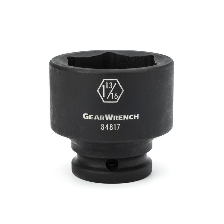 Gearwrench 84806 3/4 Drive 1-1/8 Standard Impact Socket 6 Points