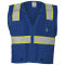 Kishigo B102LXL Kishigo Large-XL Blue Enhanced Visibility Multi Pocket Vest