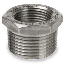 Smith-Cooper International S3114HB020010 2 x 1, MPT x FPT, Class 150, Cast 304 Stainless Steel, Outside Hex Head, Heavy Pattern, Reducing Bushing