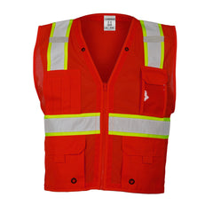 Kishigo B1032X3X Enhanced Visibility Multi-Pocket Mesh Vest 2XL/3XL