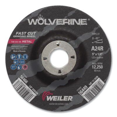 Weiler 36402 Vortec Crimped Wire Wheel Brush 4500 RPM (4 in dia) Replacement MPN