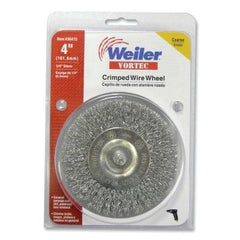 Weiler 36415 Vortec Crimped Wire Wheel Brush 4500 RPM 4 in dia