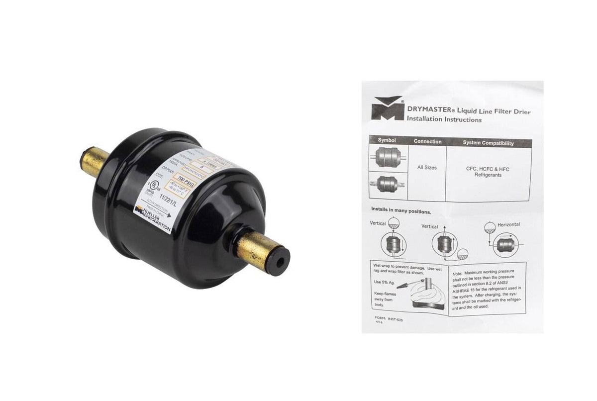 Streamline A18655 Mueller Filter Driers High Capacity Filter Drier 5 cu-in Solder