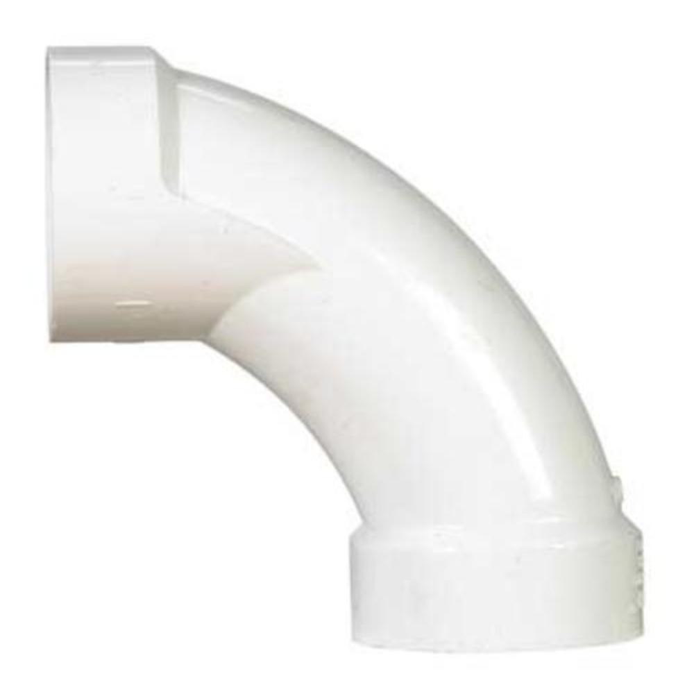 Charlotte PVC 003040800 2 PVC Pipe Fittings Long Sweep 90 Degree Elbow