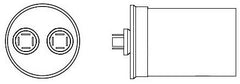 RHEEM 43-101666-77 Capacitor, 70/440 Single Round, For RA15AZ/RA16AZ Air Conditioners and RP16AZ Heat Pumps