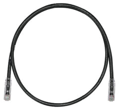 Panduit UTPSP15BLY Pan Cat6 UTP Black Patch Cord, 15 ft