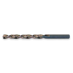 CLE-LINE C18446 1872 Heavy-Duty Black and Gold Parabolic Flute Jobber-Length Drill Bit 0.3125 in dia Cutting 5/16 in