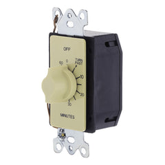 NSI A560M Auto OFF Spring Wound In-Wall Twist Timer Without Hold 125 - 277-Volt 60 min Tork