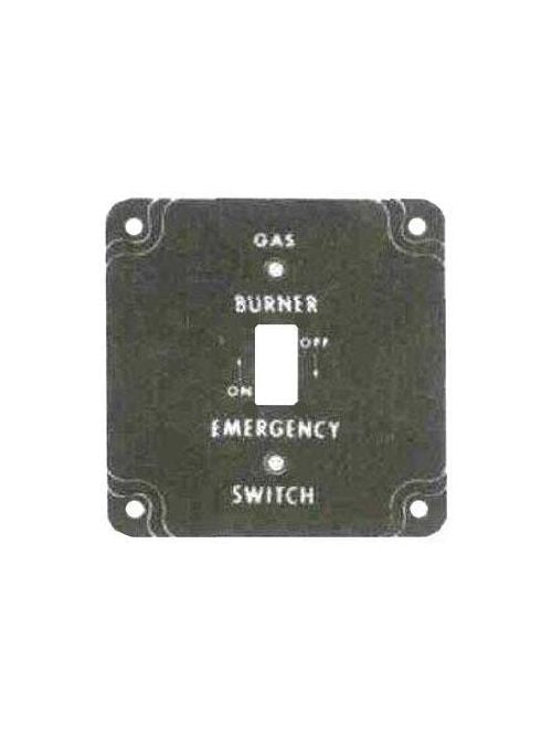 Mulberry 41025 4 in. Square Single Gang Steel Gas Burner Cover