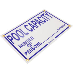 Pentair R230900 Sign Pool Capacity