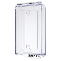 Safety Technology International STI-6519 Single-Gang Protective Cover Indoor Clear