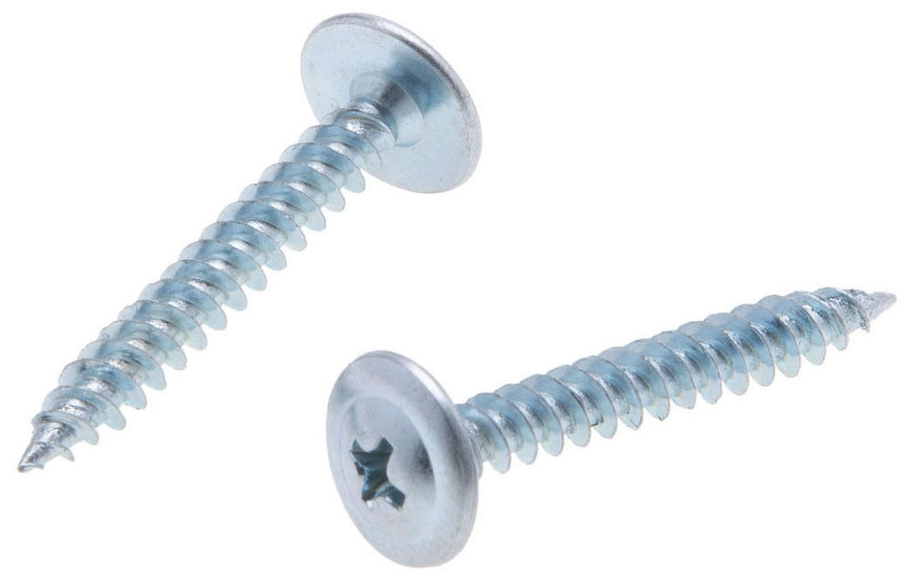 Metallics JWDW1C Zinc Plated Steel Phillips Drive Wafer Head Self-Piercing Drywall Screw 8 x 1/2-Inch