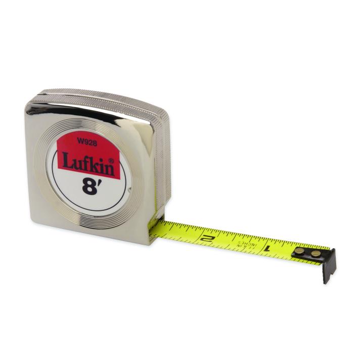 Crescent Lufkin W9210 Mezurall Measuring Tapes, 1/2 in x 10 ft, Chrome