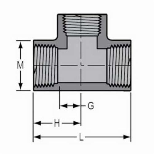 Spears 805-010C 1 CPVC TEE FPT SCH80