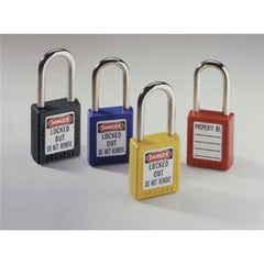 Ideal Industries 44-916 Safety Lockout Padlock 1-1/2 Inch Shackle Clearance Red