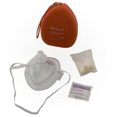 KEMP USA 10-502 CPR Mask with 02 Inlet in Hard Case