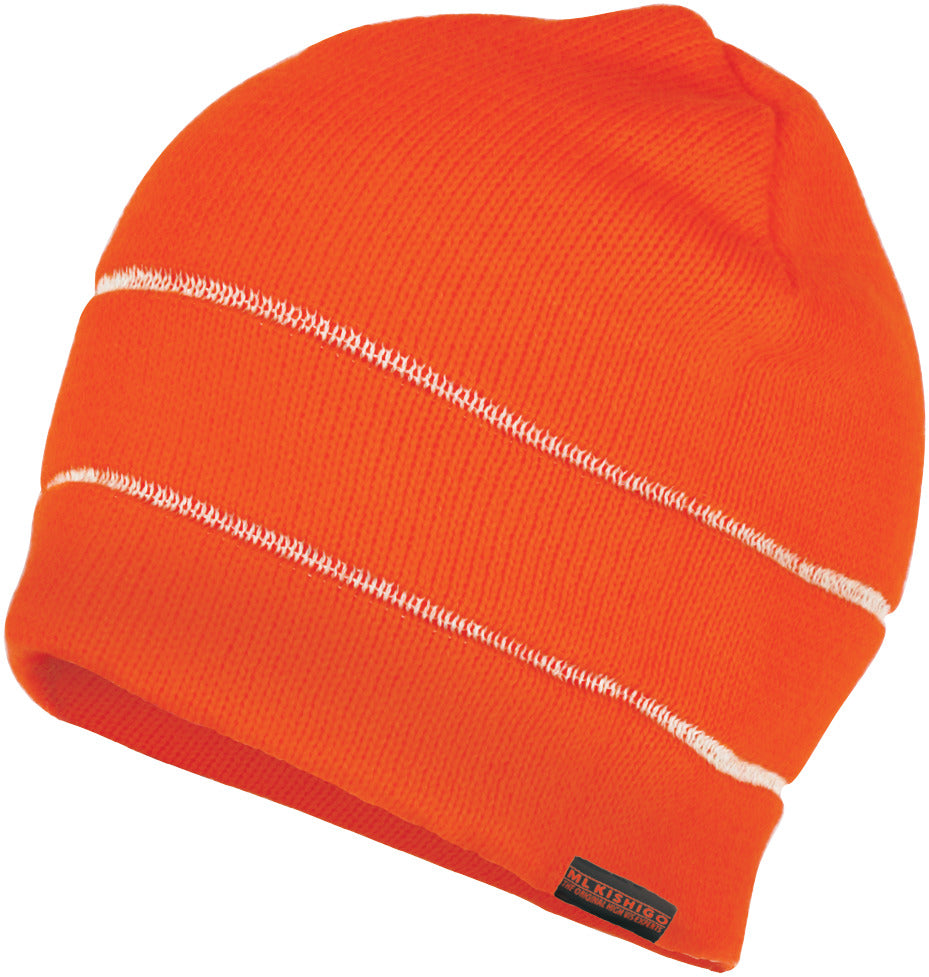 Kishigo 2827 Orange/Silver Reflective Knit Beanie