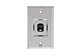 Panduit KWPK5E Stainless Steel Keystone Cat5e Phone Plate 1 Pt Single Gang Replaces KWP5EY