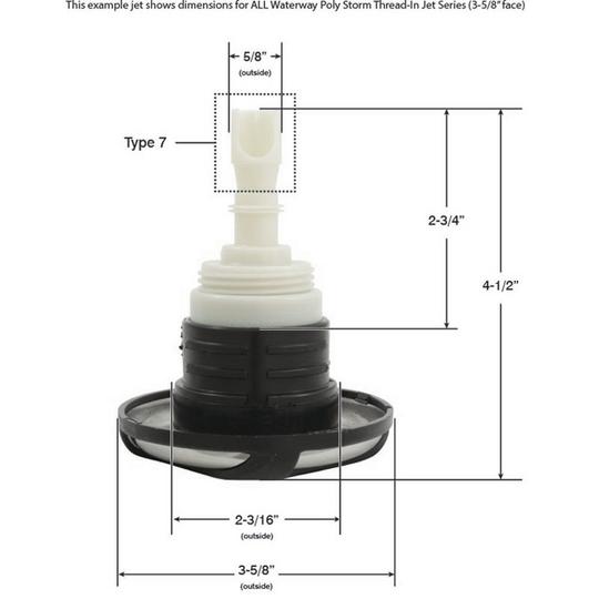 WATERWAY PLASTICS 229-1949DSG-TT PIPE FITTINGS