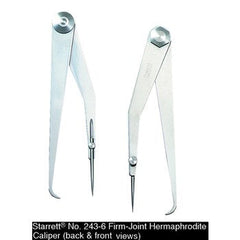L.S. Starrett 52572 563 Series Firm Joint Hermaphrodite Caliper 0 to 6 in Flat Leg