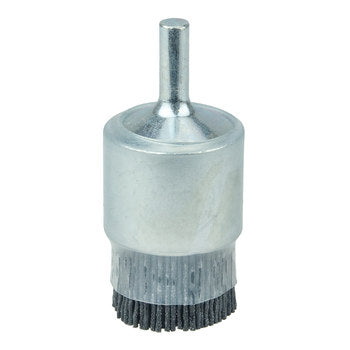 Burr-Rx 86097 End Brush, Nylon Fill, 1 in Diameter, Coated Cup